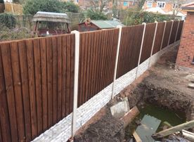 dark wood fencing