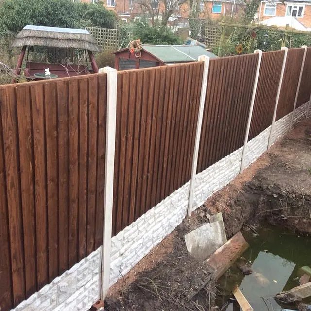dark wood fencing